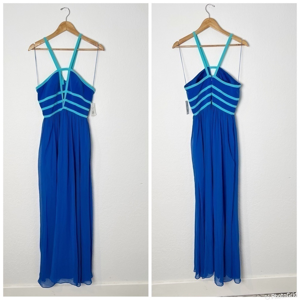 Aidan Mattox Crepe Chiffon Dress